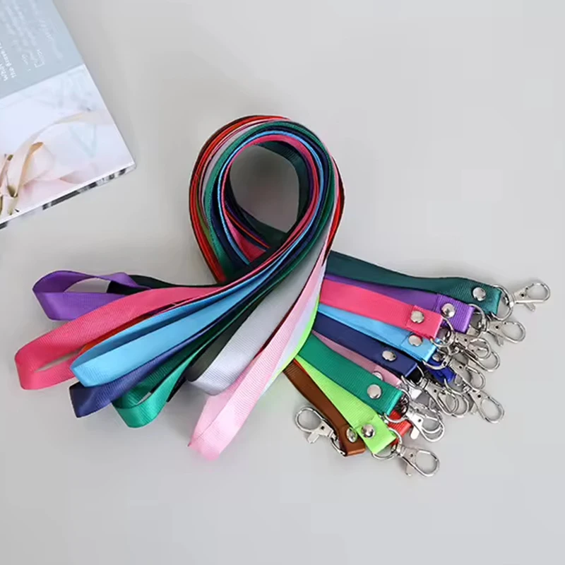 120Pcs Neck Lanyards with Rotatable Lobster Clasp, Polyester Webbing for ID Card Holders
