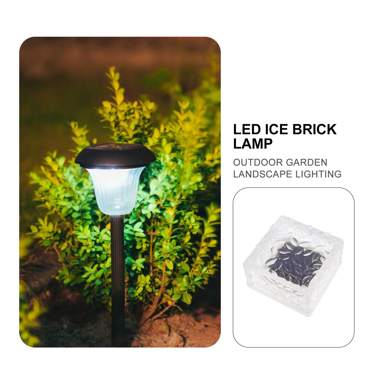 

Solar LED Ground Lights Outdoor Use Design Solar Energy Garden Driveway Decoration Easy Installation