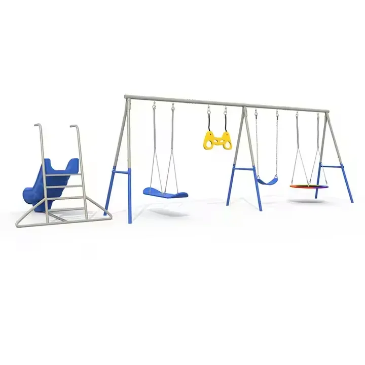 2026 Best Selling Good Quality Outdoor Backyard Metal Swing Set School  Backyard Swing Seat Baby Kid Toy Swings Sets With Frame