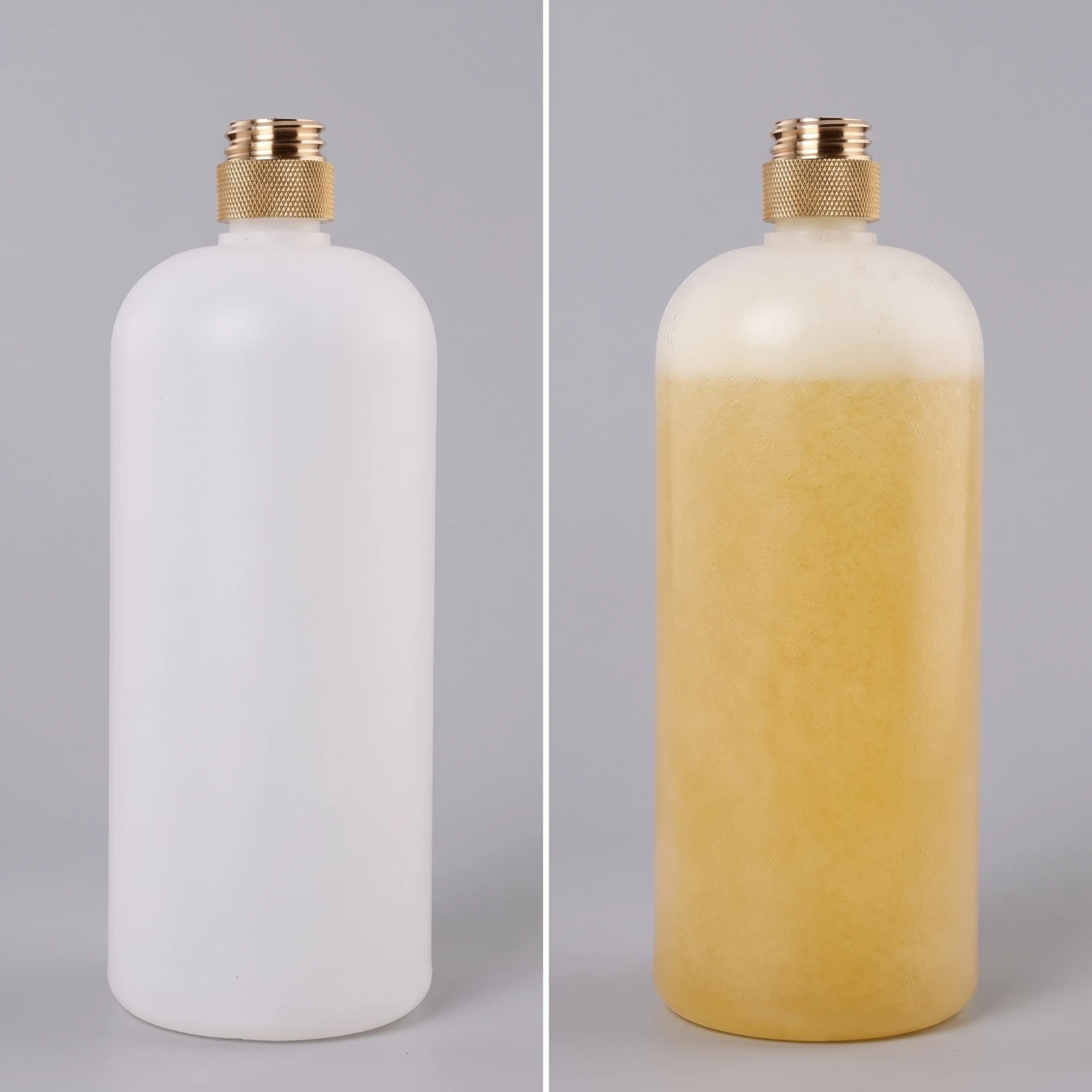 Foam Sprayer Bottle with Copper Adapter Heavy-Duty Foam Bottle with Copper Connector Threaded Cylindrical for Car Detailers