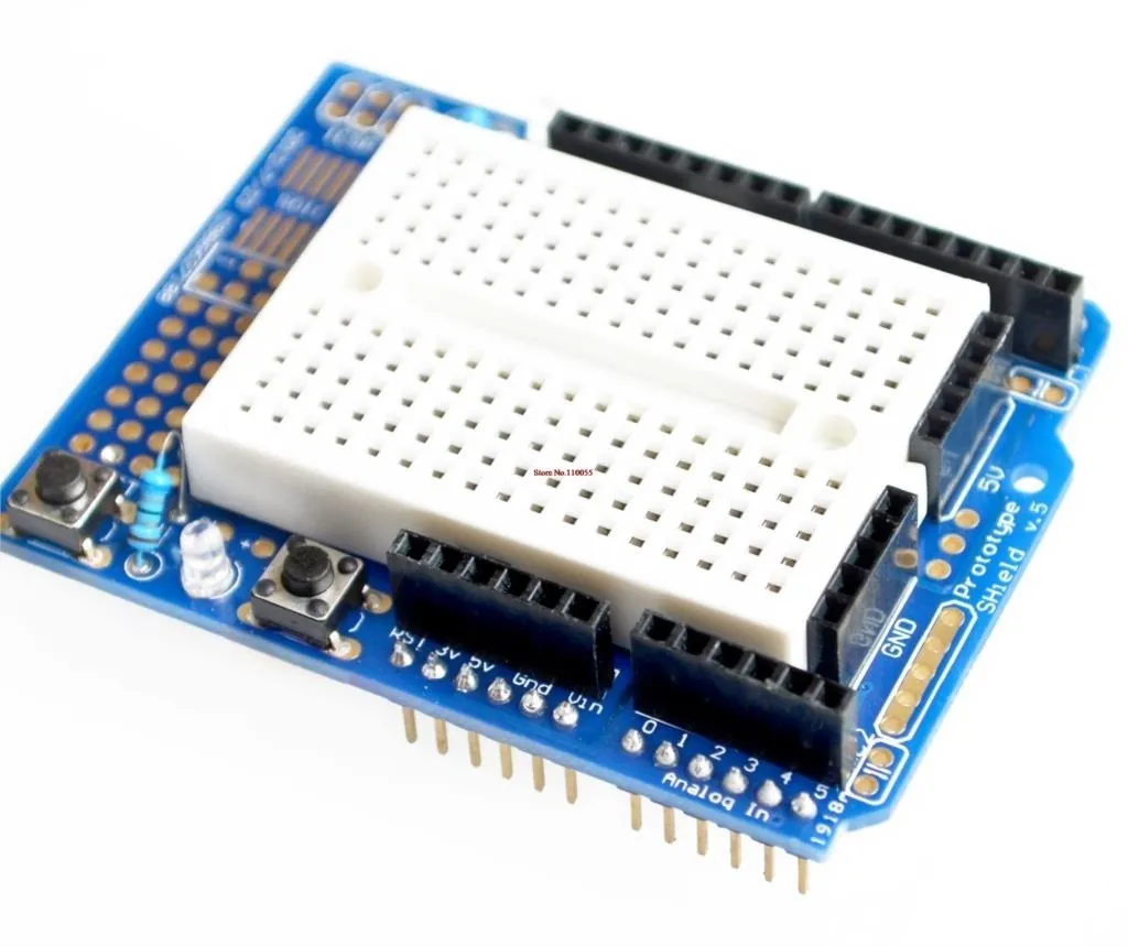 【SIMPLE ROBOT】For UNO Proto Shield prototype expansion board with SYB-170 mini breadboard based  ProtoShield