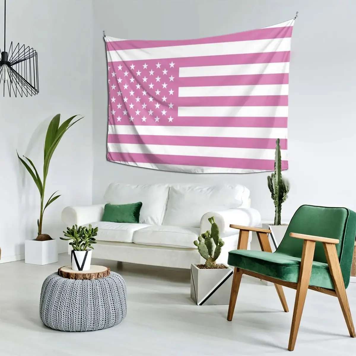 

Pink - Stars and Strips - American Flag Tapestry Decorations For Your Bedroom Tapete For The Wall Outdoor Decor Tapestry