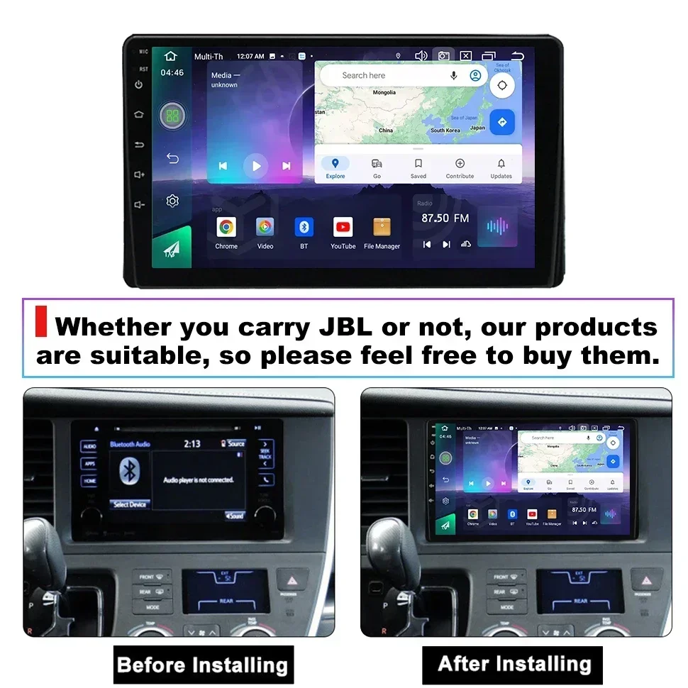 راديو سيارة أندرويد سيبتون لسيارة تويوتا سينتا 2010 - 2015 نظام تحديد المواقع 4G NET 8 Core Carplay 8 + 256G مشغل فيديو الوسائط المتعددة #2