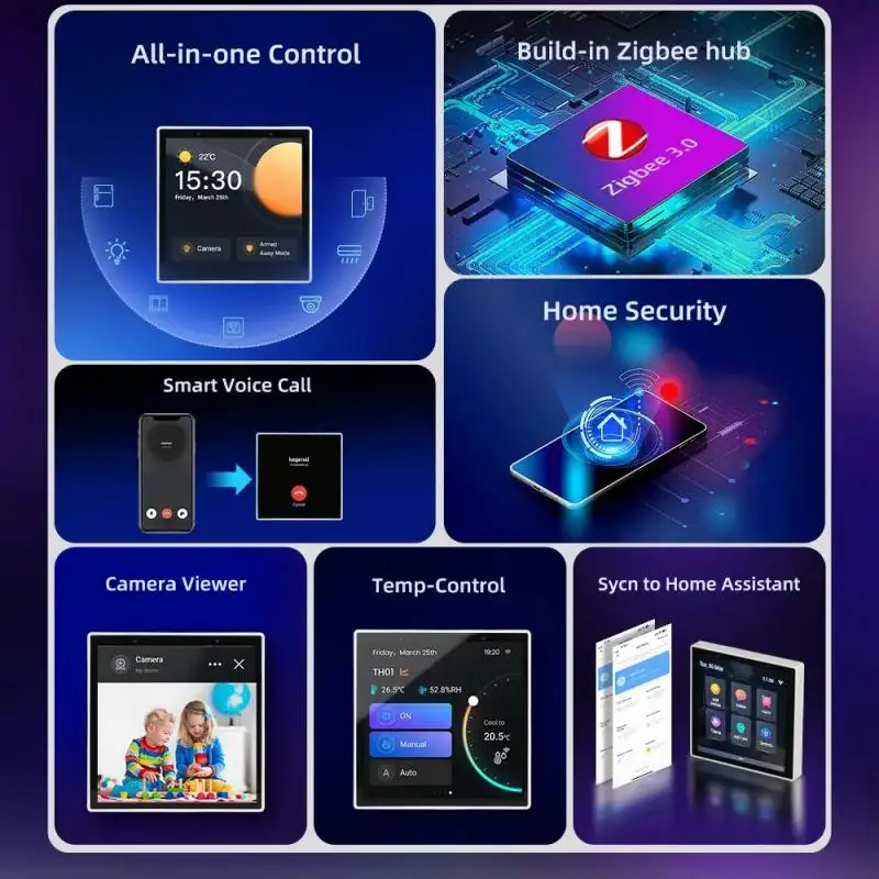 Imagem -02 - Ewelink-ckpanel Pro Smart Home Painel de Controle Gateway Funciona com Todos os Dispositivos Ewelink Wifi Zigbee Suporte Home Assistant Alexa Novo