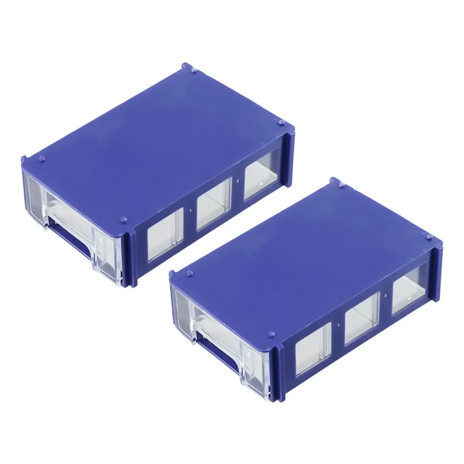 Container Storage Box Hardware Hardware Parts PE Plastic Stackable Storage Boxes 140*85*40mm Blue Component Screws Crafts