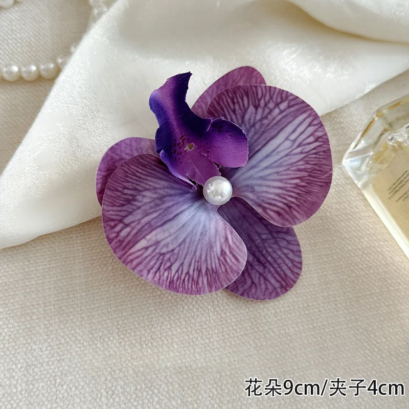Butterfly Orchid Simulation Flower Hair Clip, Chic Design