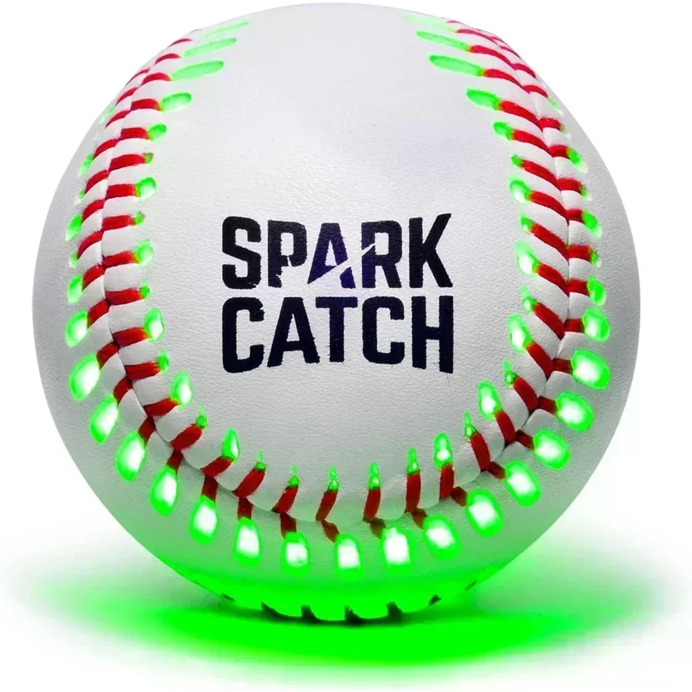 

CATCH illuminated baseball night lit baseball suitable for boys girls, and adults official baseball size and weight