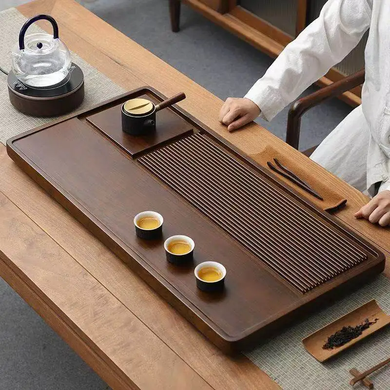 Modern Living Room Tea Tray Luxury Office Home Decor Tea Tray Large Wooden bandeja madera decorativa ovalada Decorative Tray