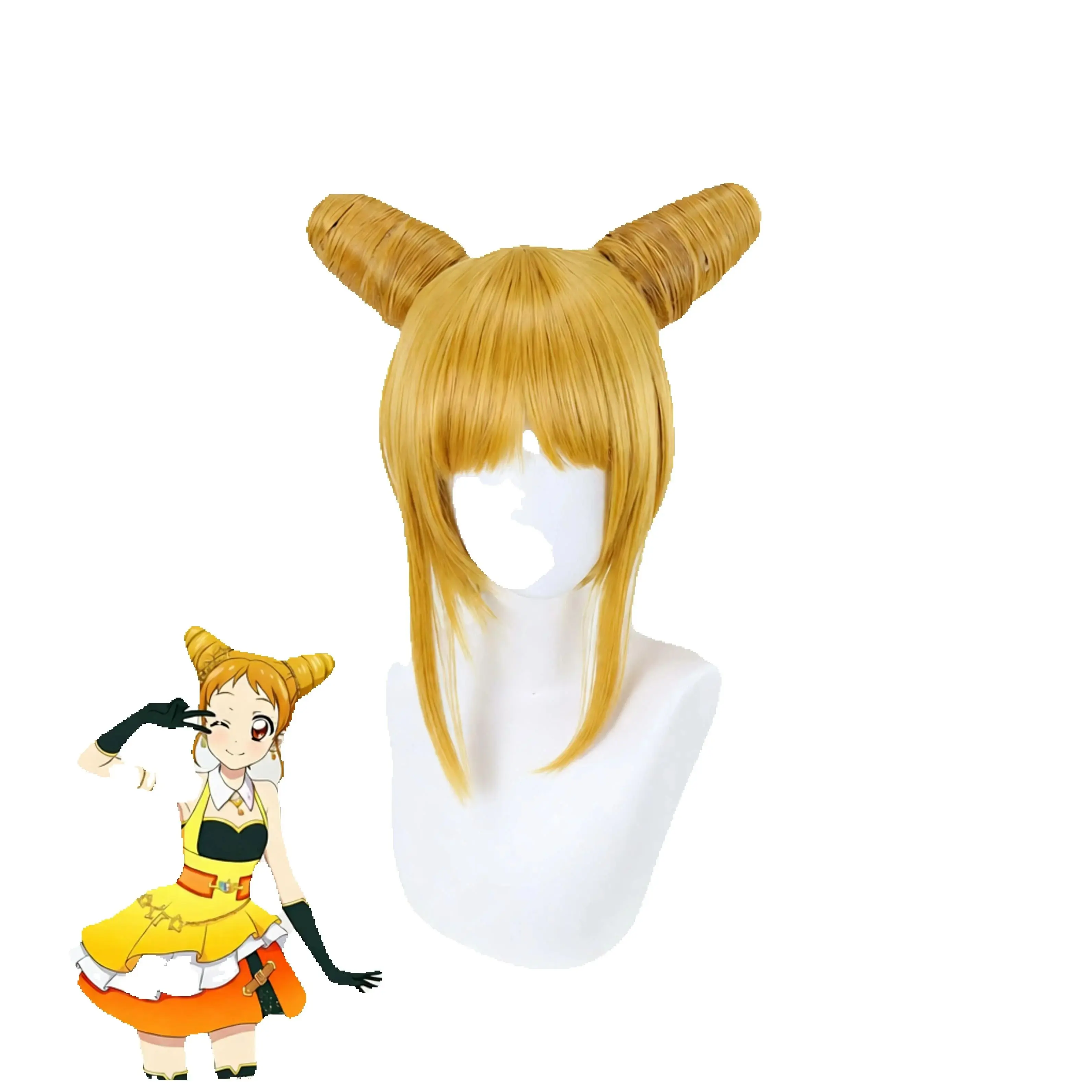 شعر مستعار تأثيري لأوتومي أريسوغاوا أيكاتسو! شعر مستعار تأثيري COS Arisugawa Otome Idol نشاط شعر مستعار مخصص