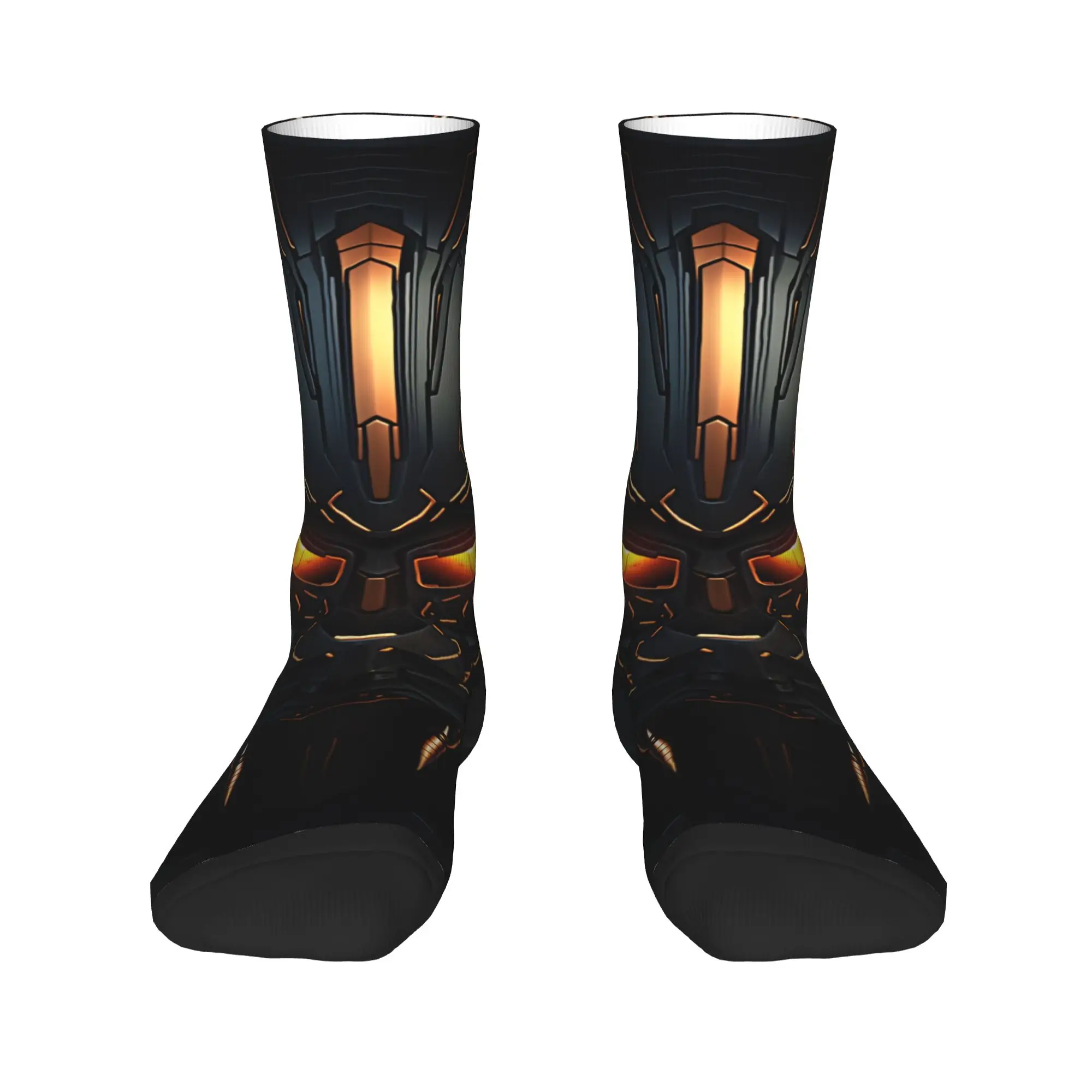 Retro Mechanical Robots Stockings Adults Men  Socks High Quality Casual Socks Autumn Outdoor Anti-Slip Design Socks Gift