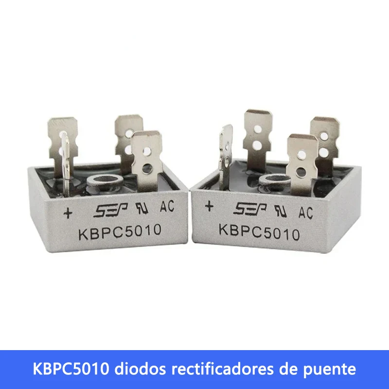 2PCS KBPC5010 diodos rectificadores de puente 50A 1000V electronic components New