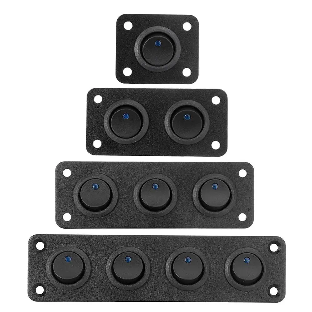 

Корабль на колесах, прицеп, грузовик, SPST переключатель управления для автомобиля, тумблеры 1/2/3/4 Gang, 3-контактный кулисный переключатель, водонепроницаемая панель