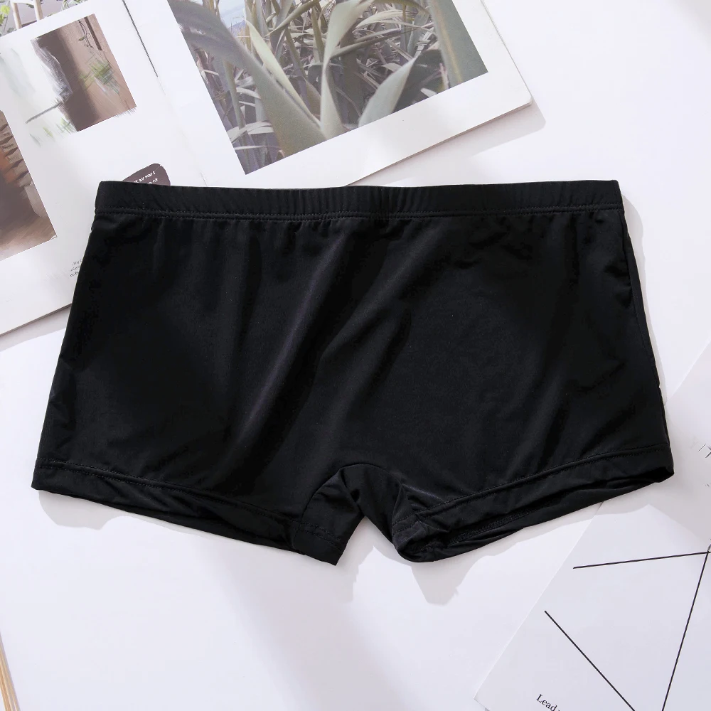 

Men's Breathable Comfy Ice Silk Briefs Shorts Bulge Underpants Underwear Seamless Men's Panties Man Shorts