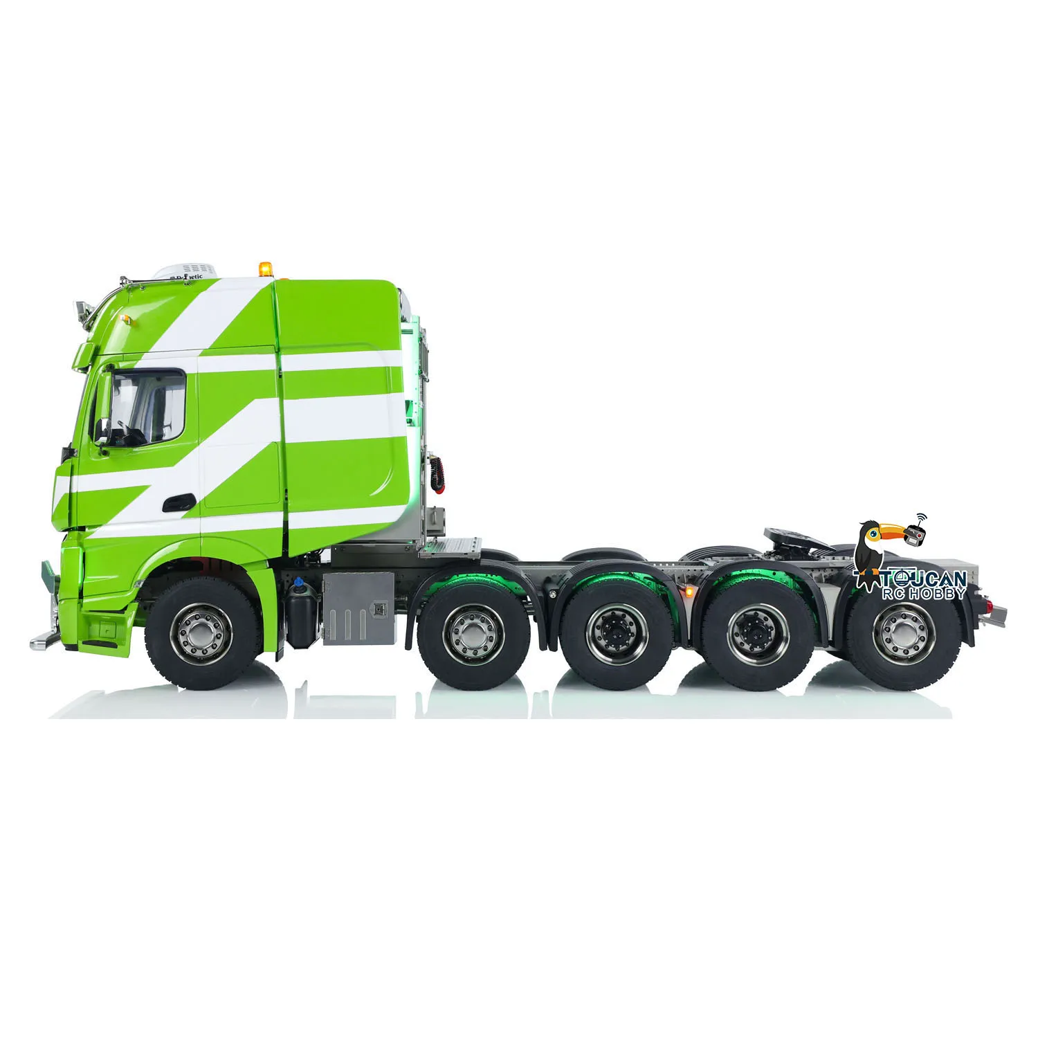 Unidad de camión Tractor RC 1/14 3363, camión con Control por Radio, coche, 10x10, chasis de Metal, bloqueo diferencial de humo, suspensión de Airbag ligera