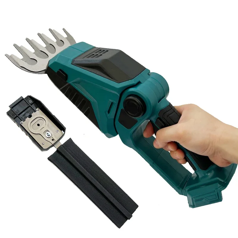 Pemangkas Rumput Tanpa Kabel Makita 18V, 2-in-1 Mini Genggam, Pemotong Rumput Listrik untuk Pemangkas Semak di Taman