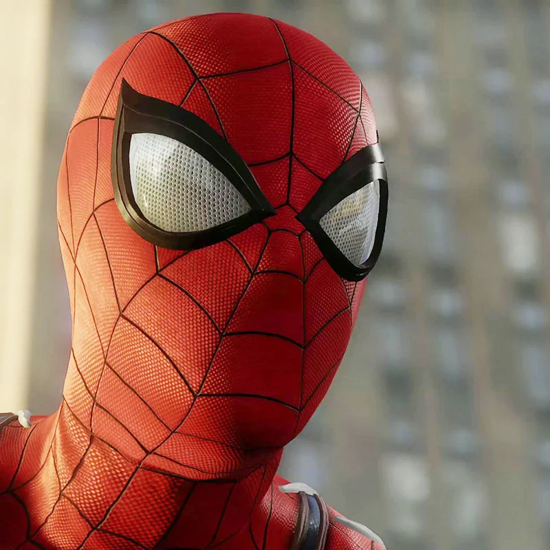 アイアンスパイダーマスク映画スーパーヒーローロールプレイ頭飾り小道具ピーターパーカーマスクドレスアップハロウィンコスプレ大人子供ギフト
