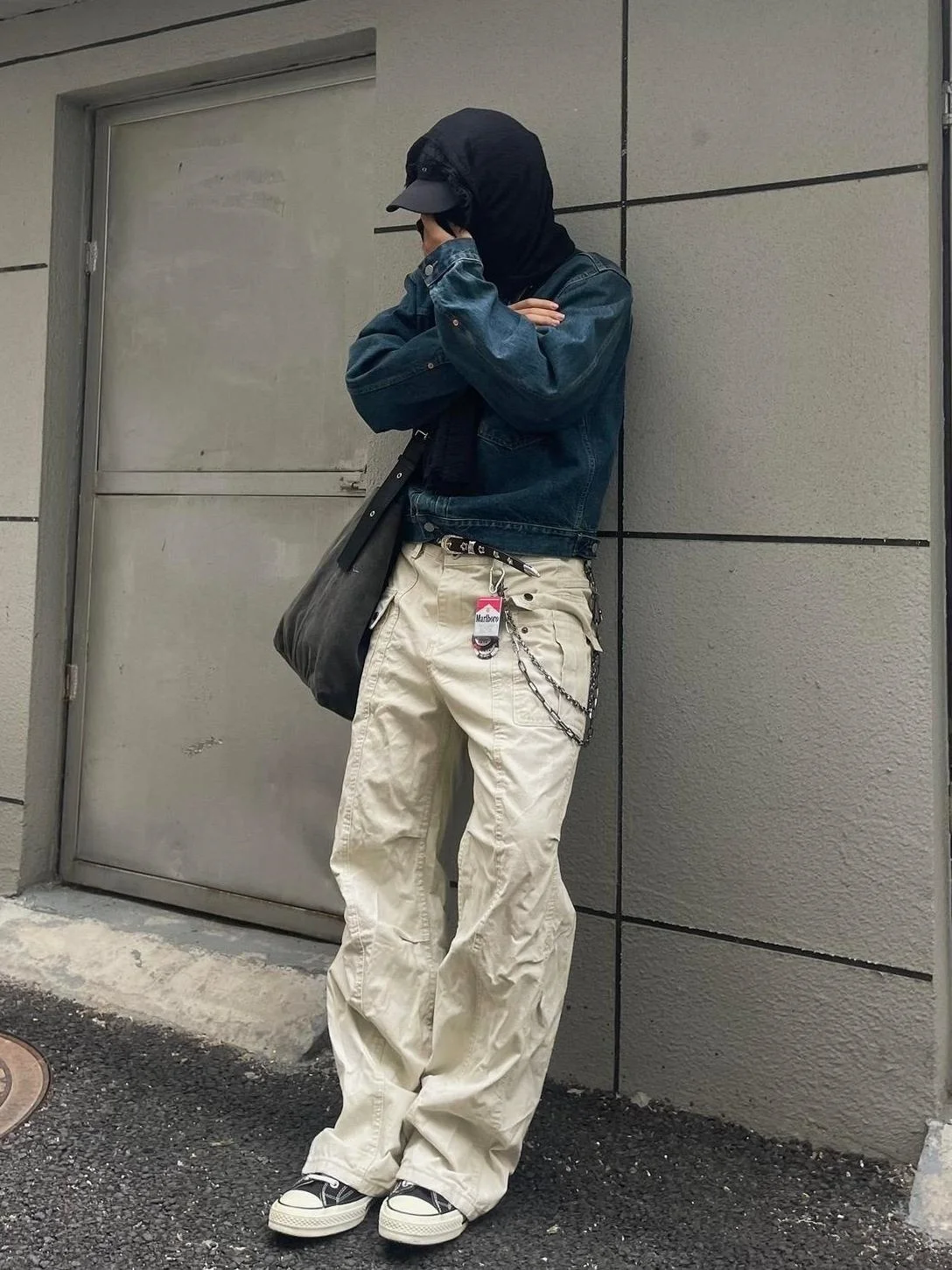 

American Sle Cleanfit Retro Multi ket Design Loose Casual Pants for Men in Apricot Color Workwear Trousers Trendy Loose Fit