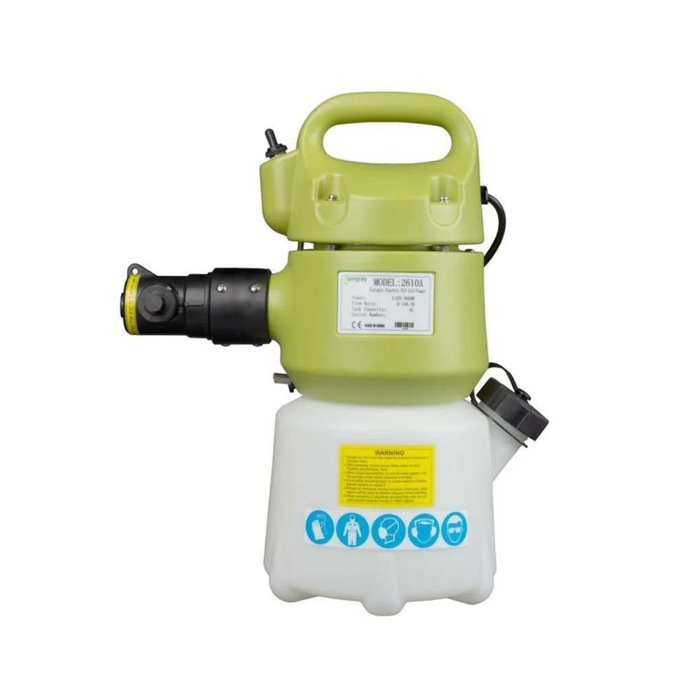 4L Handheld Electric Cold Fogger for Pest Control Epidemic Prevention Ultra-Low Volume Water Fog Fine Misting for Gardens PE