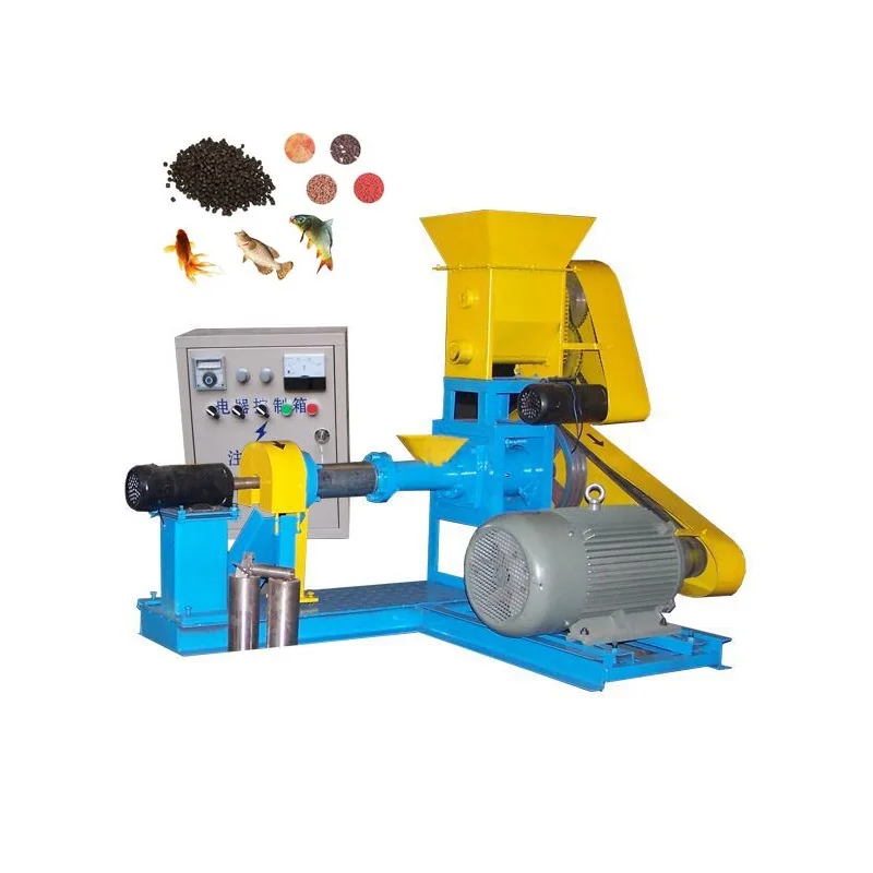 Multifuction Pet Dog Cat Feed Making Machine Puffed Animal Feed Pellets Maker Aquatic 60-80kg/h Fish Feed Extruder