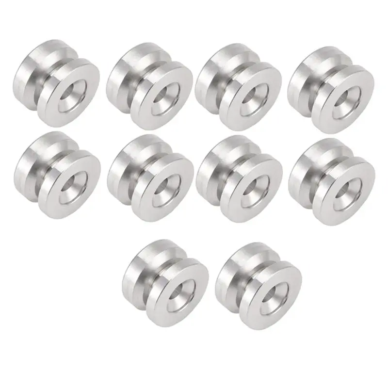 แผ่นรองตัวล็อคกล่องท้ายมอเตอร์ไซค์ อลูมิเนียมอัลลอยด์คุณภาพสูง 10 ชิ้น แผ่นรองฐานปลดเร็ว อุปกรณ์เสริมอเนกประสงค์