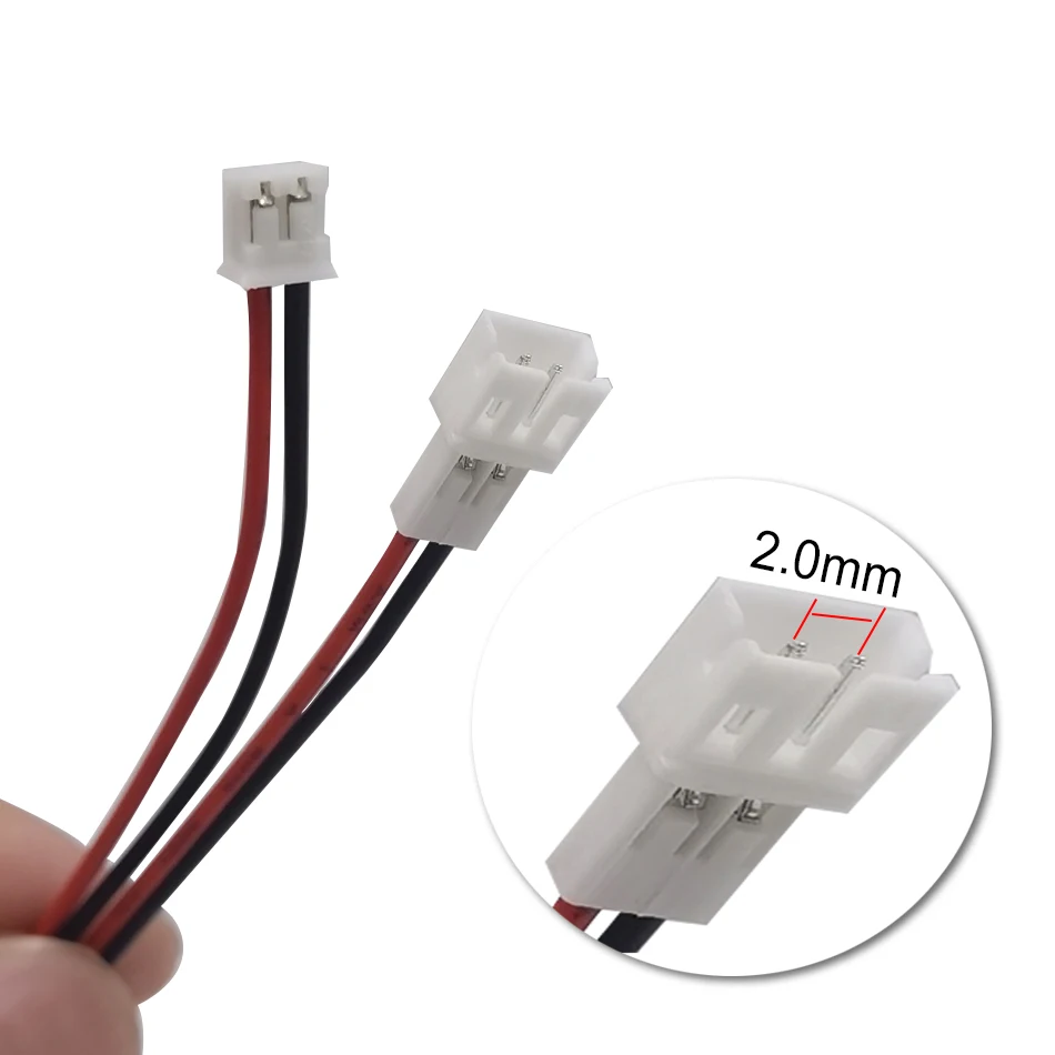 20cm  PH 2.0mm Pitch 2 Pin Male Female Cable Connector Micro PH 2P Plug Jack Socket Terminals Wire Cables Connectors 26AWG