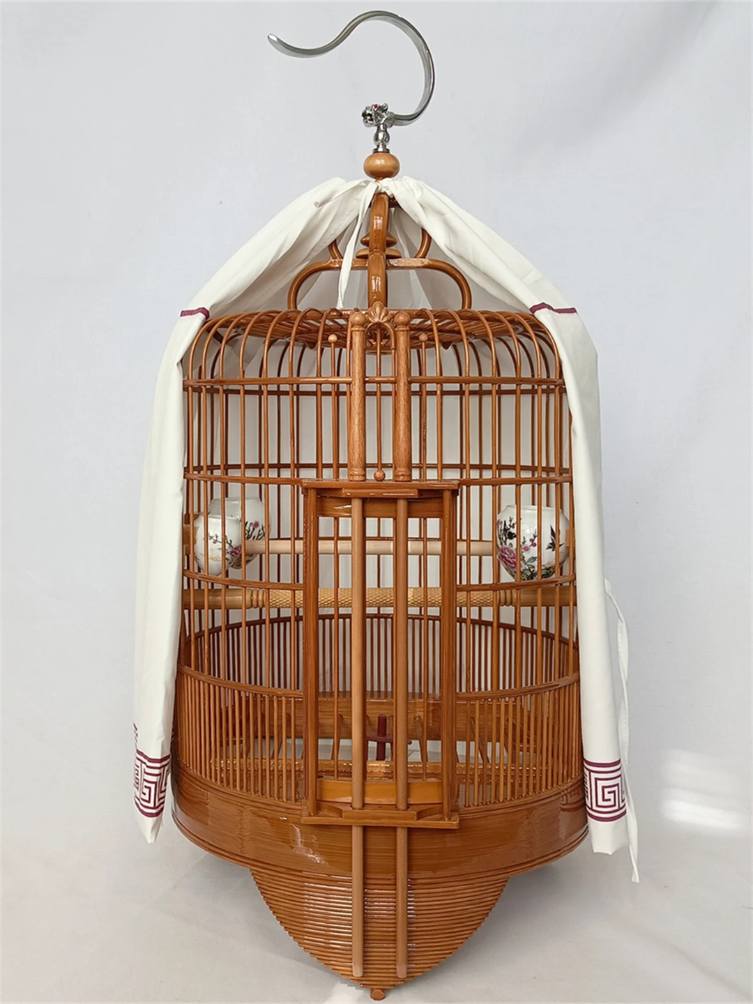 bird cage ten thousand character door sign complete set of accessories Guang Guangxi base varnish pure handmade