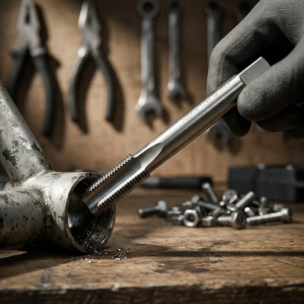 9/16-20 For Tpi HSS Thread Tap Right Left Hand For Bike Crank Bottom Bracket Repair Tool 9/16-20 For Tpi HSS Thread