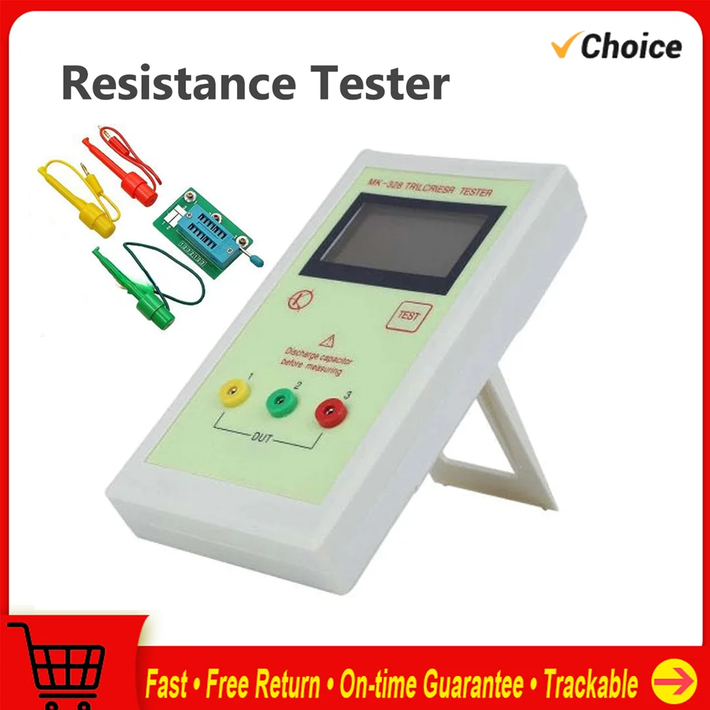 

MK328 Портативный ЖК-дисплей Тестер емкости и сопротивления Многофункциональный тестер транзисторов Тестер емкости