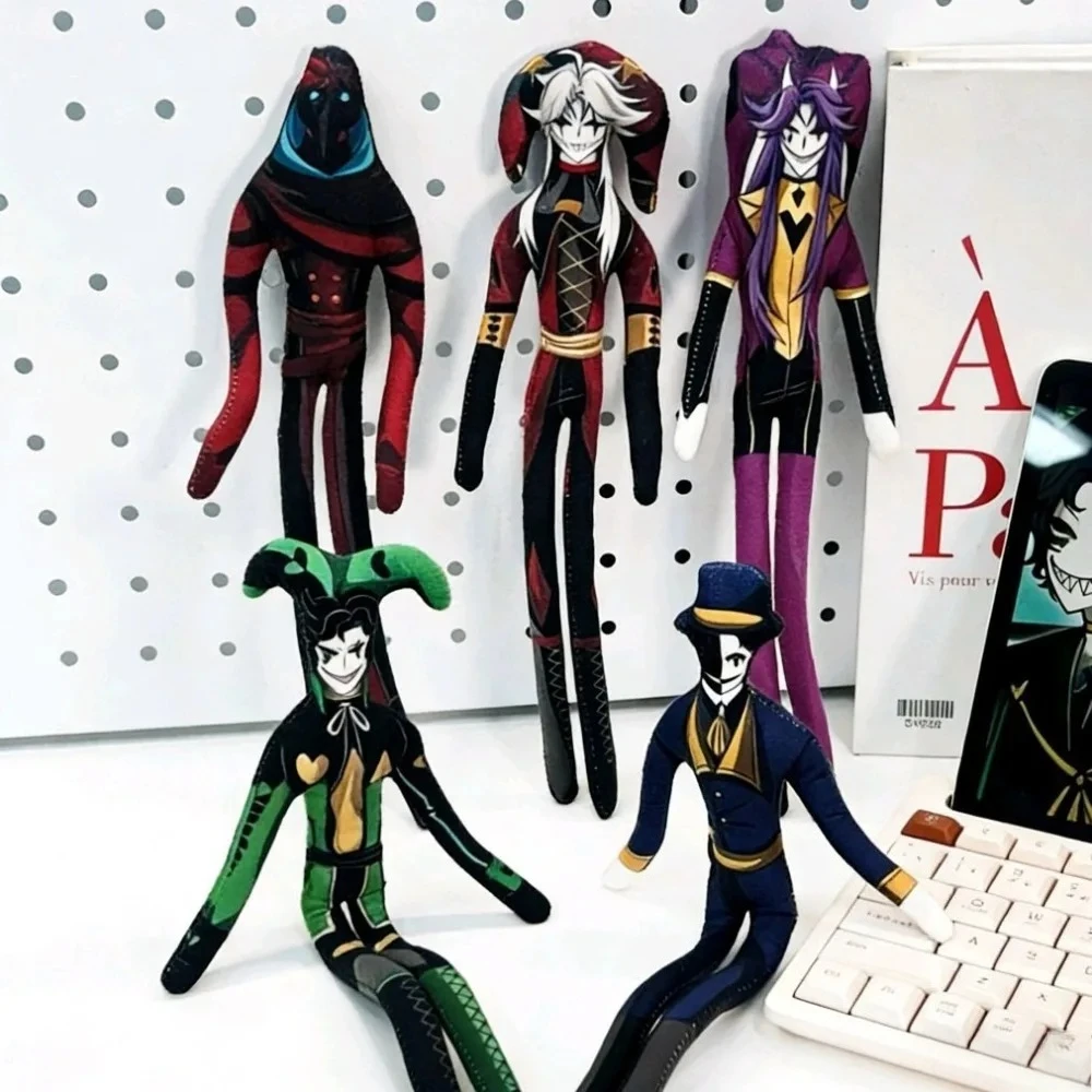 Game The Freak Circus Pierrot Character Plush Doll Bendable Poseable Stuffed Toy Abstract Funny Mouse-shaped Dry Doll Keychain