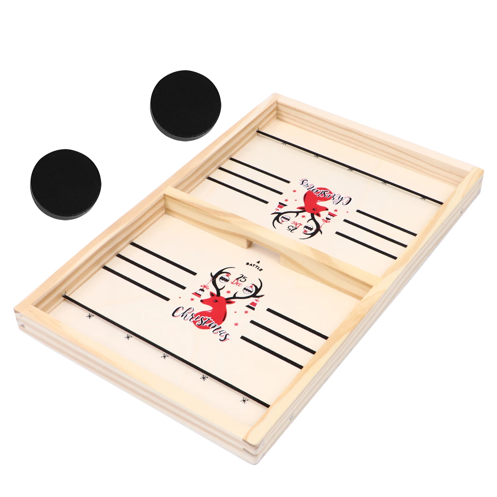 

Wooden Board Games Lightweight Portable Indoor Outdoor Family Fun Toys Sling Puck Game Tabletop Checkerboard