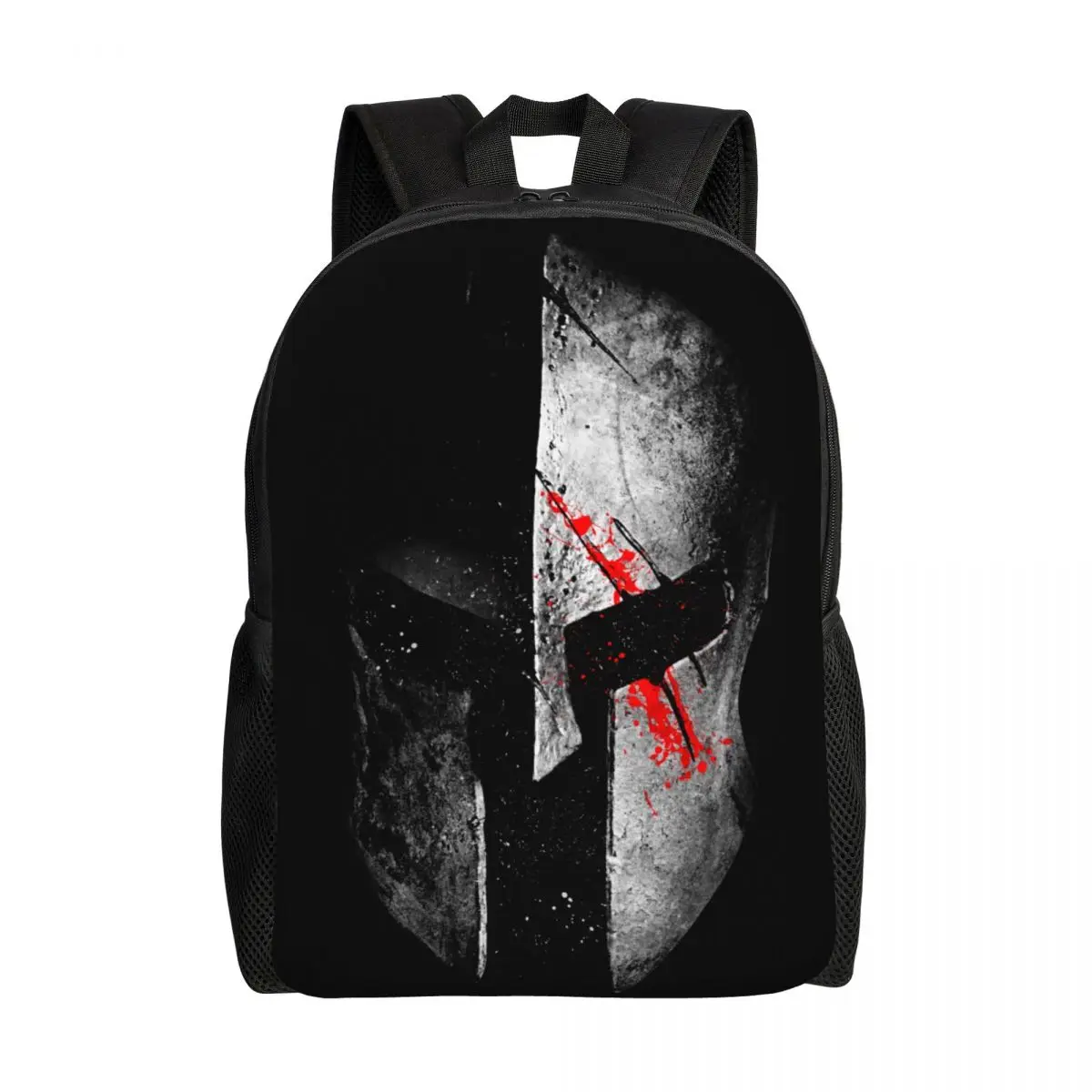 

Sparta Skull Spartan Helmet Backpack for Women Men Water Resistant College School Bag Printing Bookbag