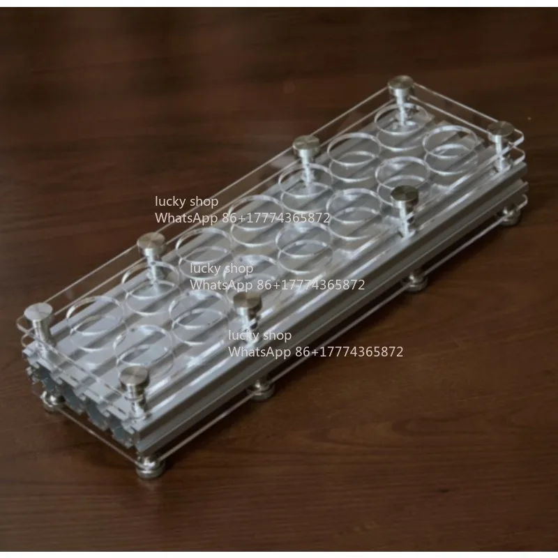 Separate Tube Storage Rack Aluminum Alloy Lid Check Valve Coffee Bean Test Tube Bottle