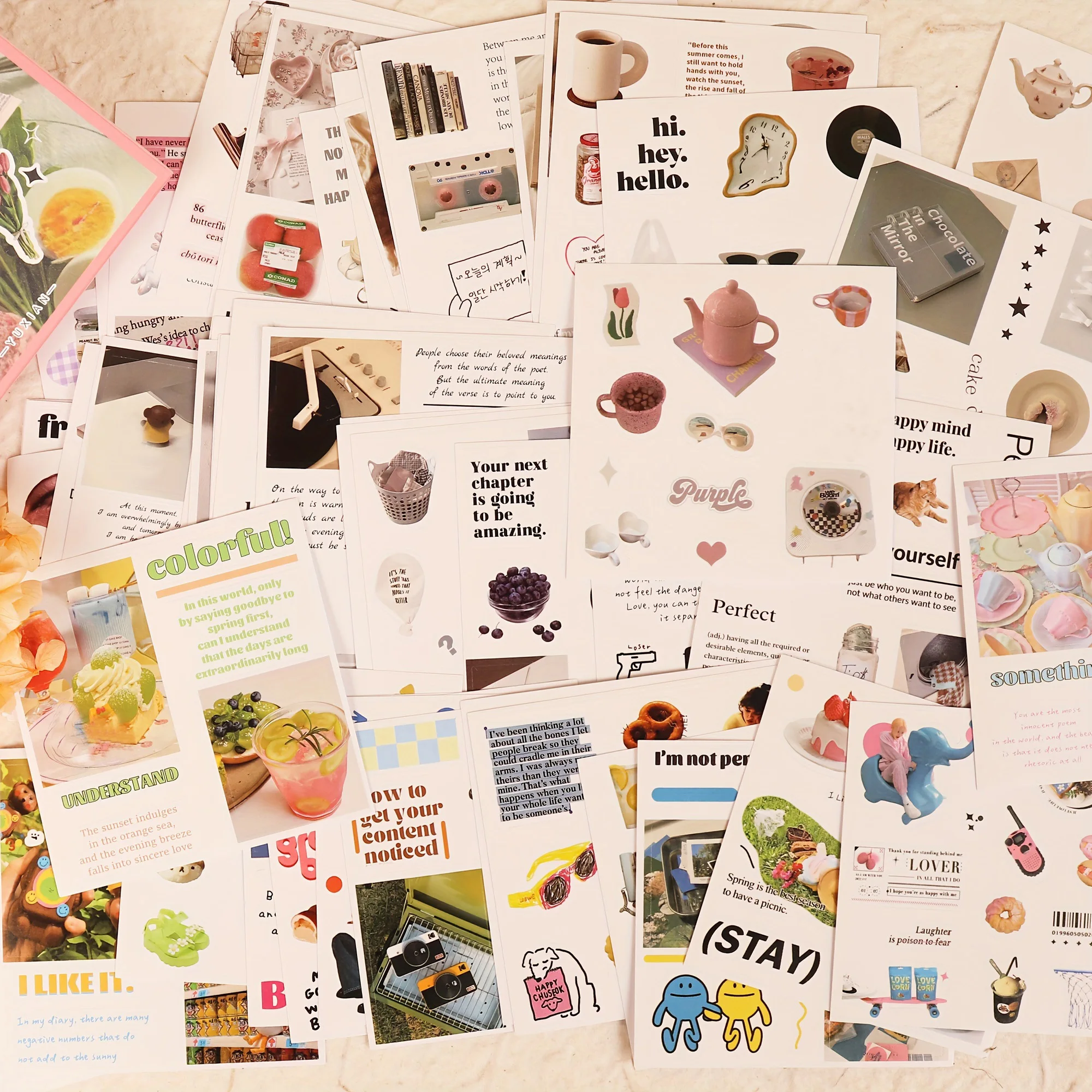 50 גיליונות ללא חזרה למות דבק עצמית דבק מדבקות, מושלם עבור ציוד גירוד, מושלם עבור ציוד גירוד, ערכות יומן ג 'אנק, מלאכות