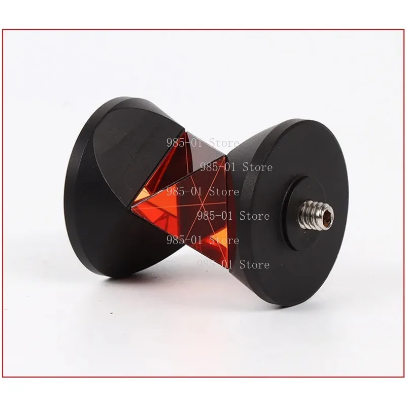 New Mini 360° Prism for Leica Total Station, Replacement for GRZ101 with 4 Poles Soft Bag & Bubble Level
