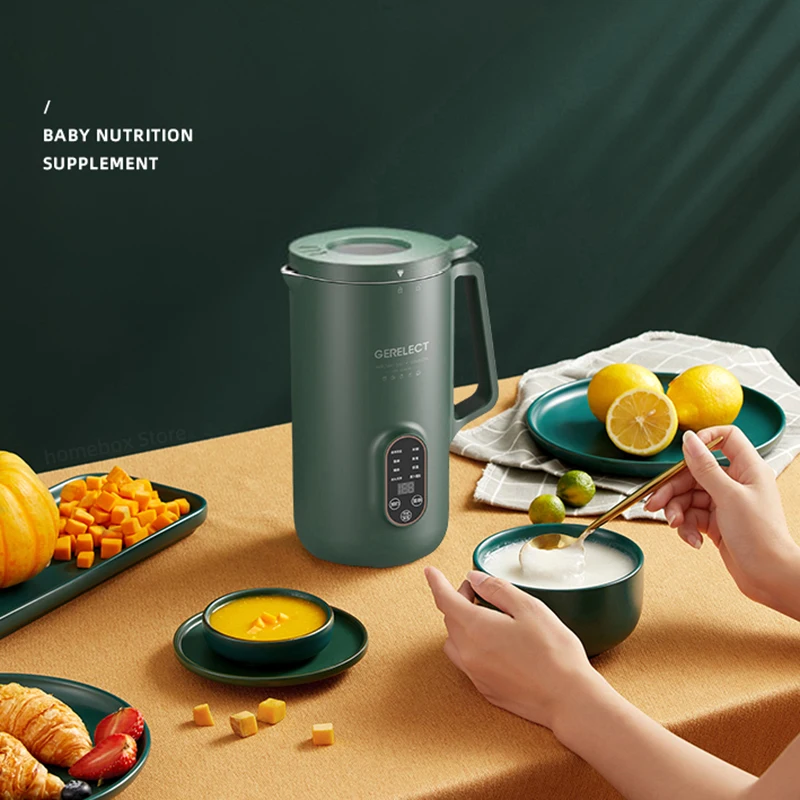 800 مللي ماكينة تصنيع حليب فول الصويا عصارة الفواكه الطازجة متعددة الوظائف آلة كسر الجدار التلقائي التدفئة الطبخ صانع حليب الصويا