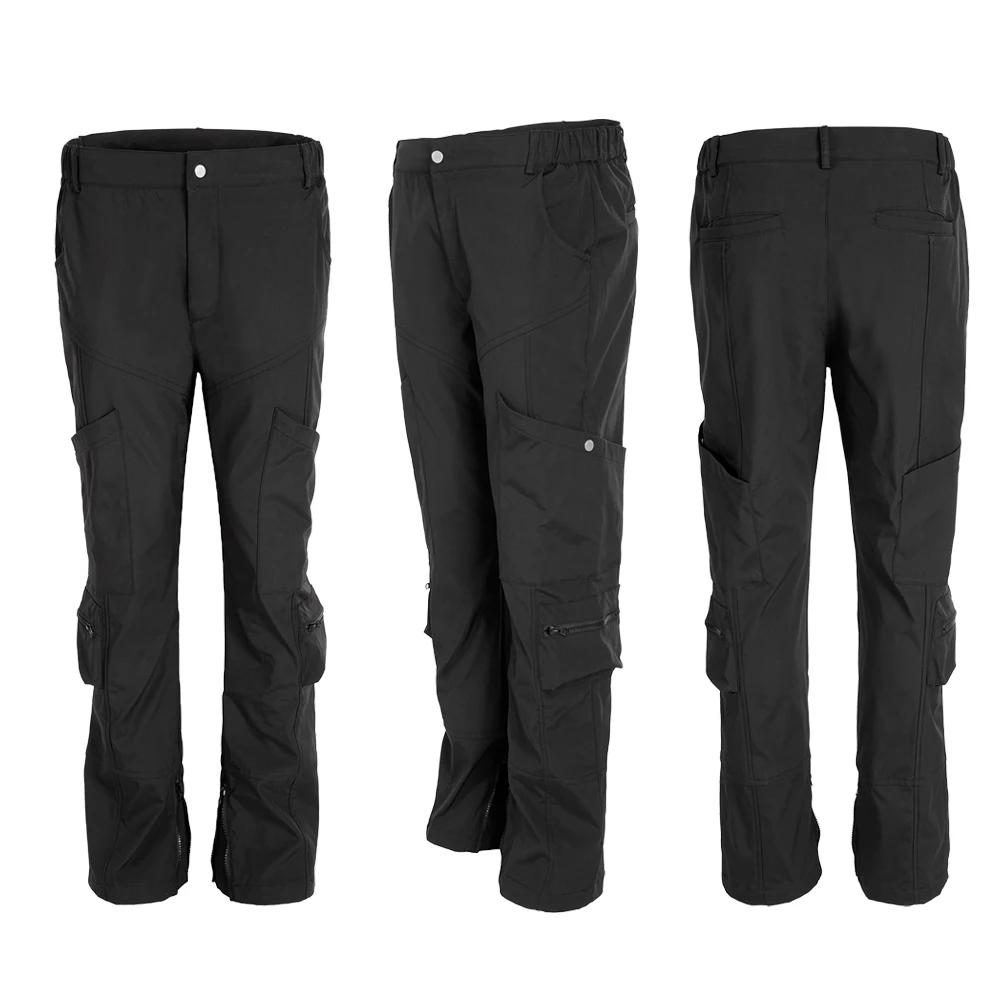 Street chic Zak met ritssluiting Functionele stijl Rechte broek Baggy cargobroek Hiphop Street Style Casual dagelijkse tactische herenbroek