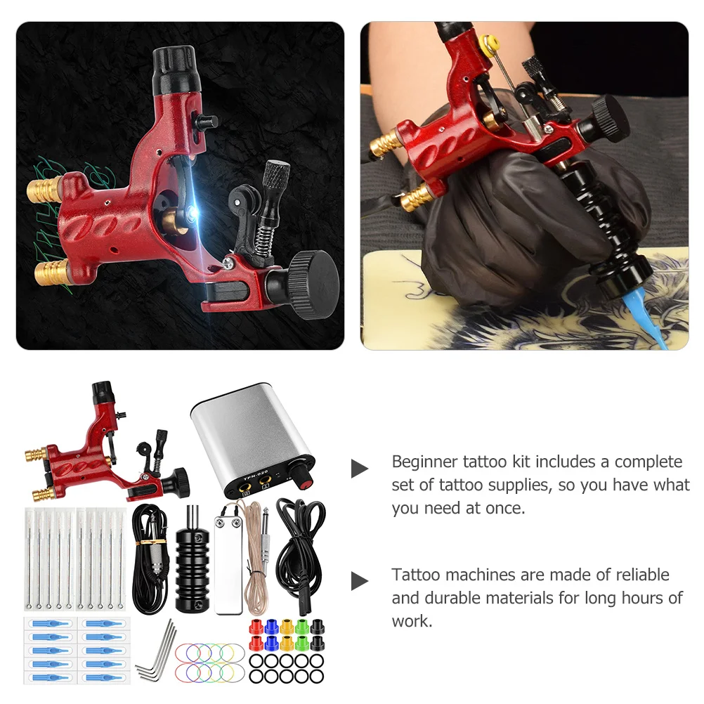 

1Set Lightweight Rotary Tattoo Machine Professional Kit with Stable Needle Durable Materials Easy to Use Tattoo Motor