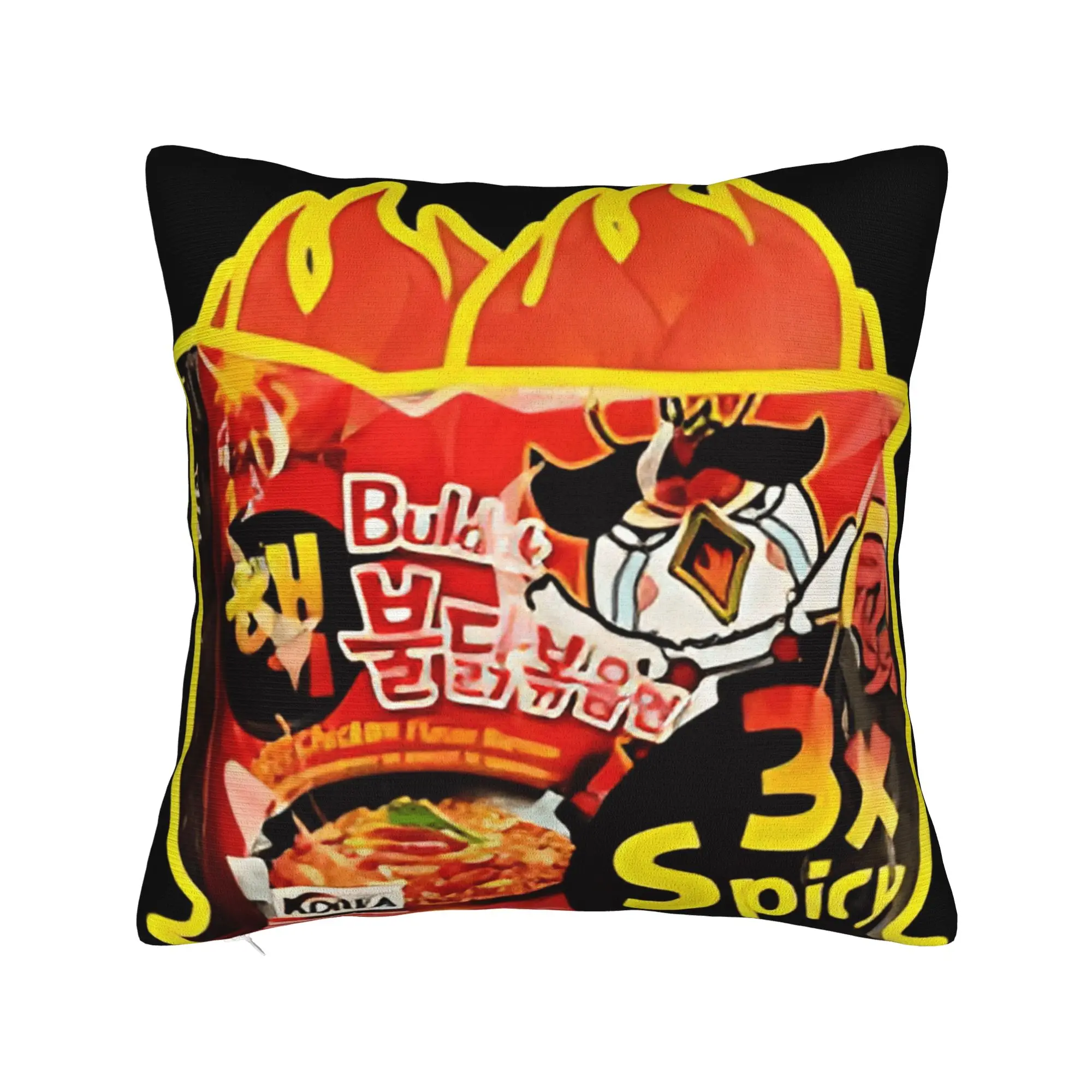 Buldak 3X HOT CHICKEN SPICY RAMEN fundas de almohada Vintage funda de almohada para silla sofá decoración del hogar cómoda funda de almohada