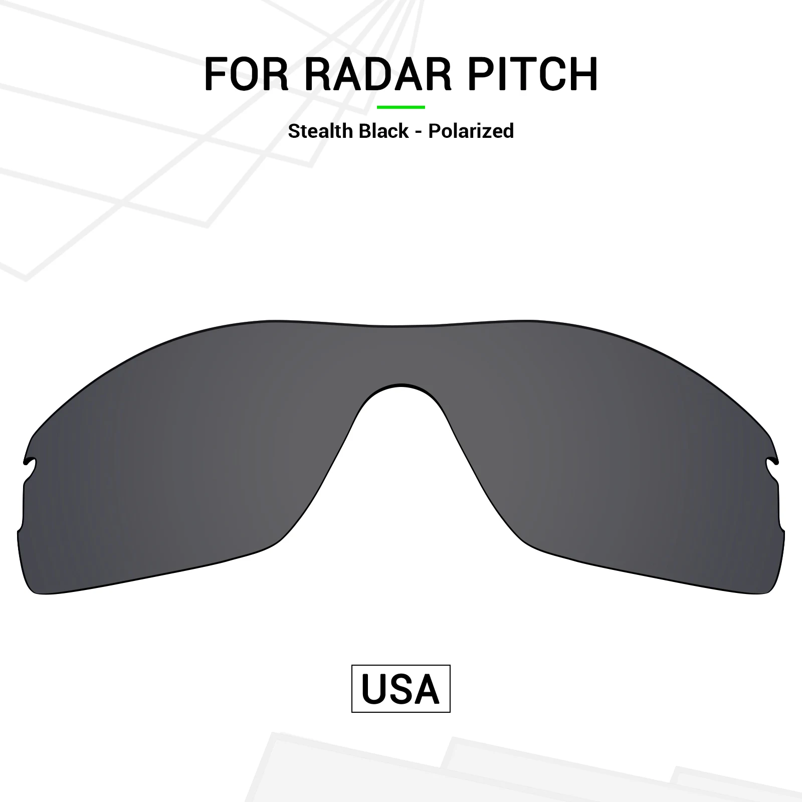 SNARK POLARIZED Replacement Lenses for Oakley Radar Pitch Sunglasses - Multiple Options