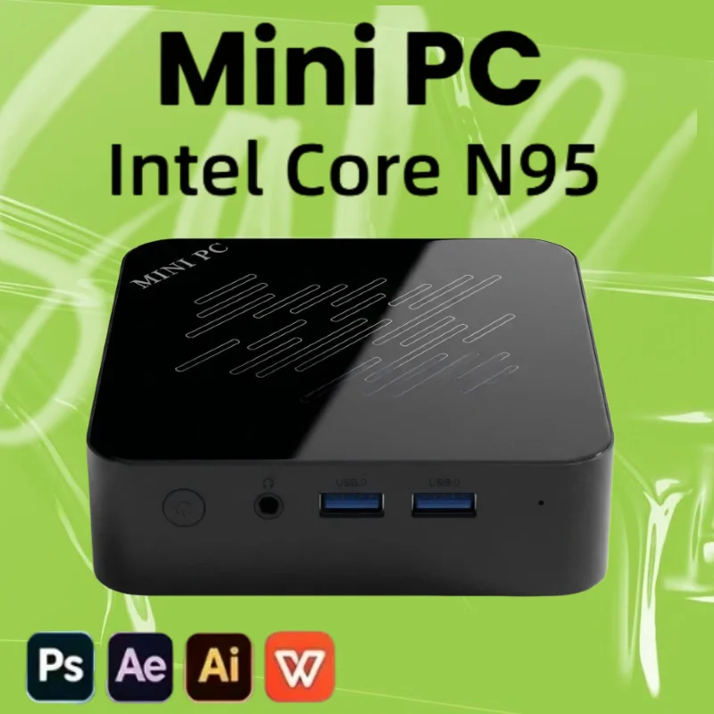 Mini PC High Performance Gamer Portable Computer Intel Core N95 16GB RAM 2TB SSD FHD Bluetooth WiFi6 Gaming Office 4K HDMI