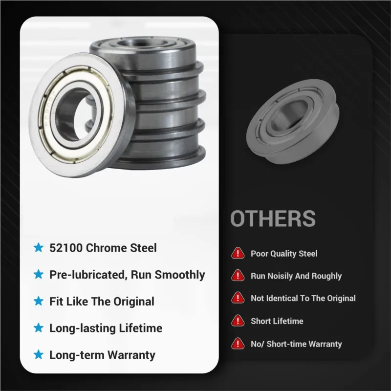 2/5PCS Bearing F6900ZZ 10X22X6 mm Flange Bearing F6900 F6901 F6902 F6903 F6904 F6905 F6906 ZZ ZZ Z 2Z Deep Groove Ball Bearings