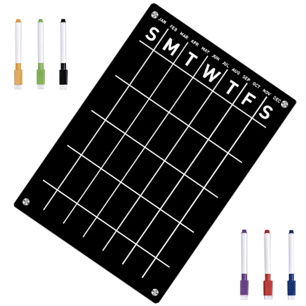 1Set Magnetic Message Board Refrigerator Planning Whiteboard List Plan Magnet Memo Writing Board List Plan Magnet