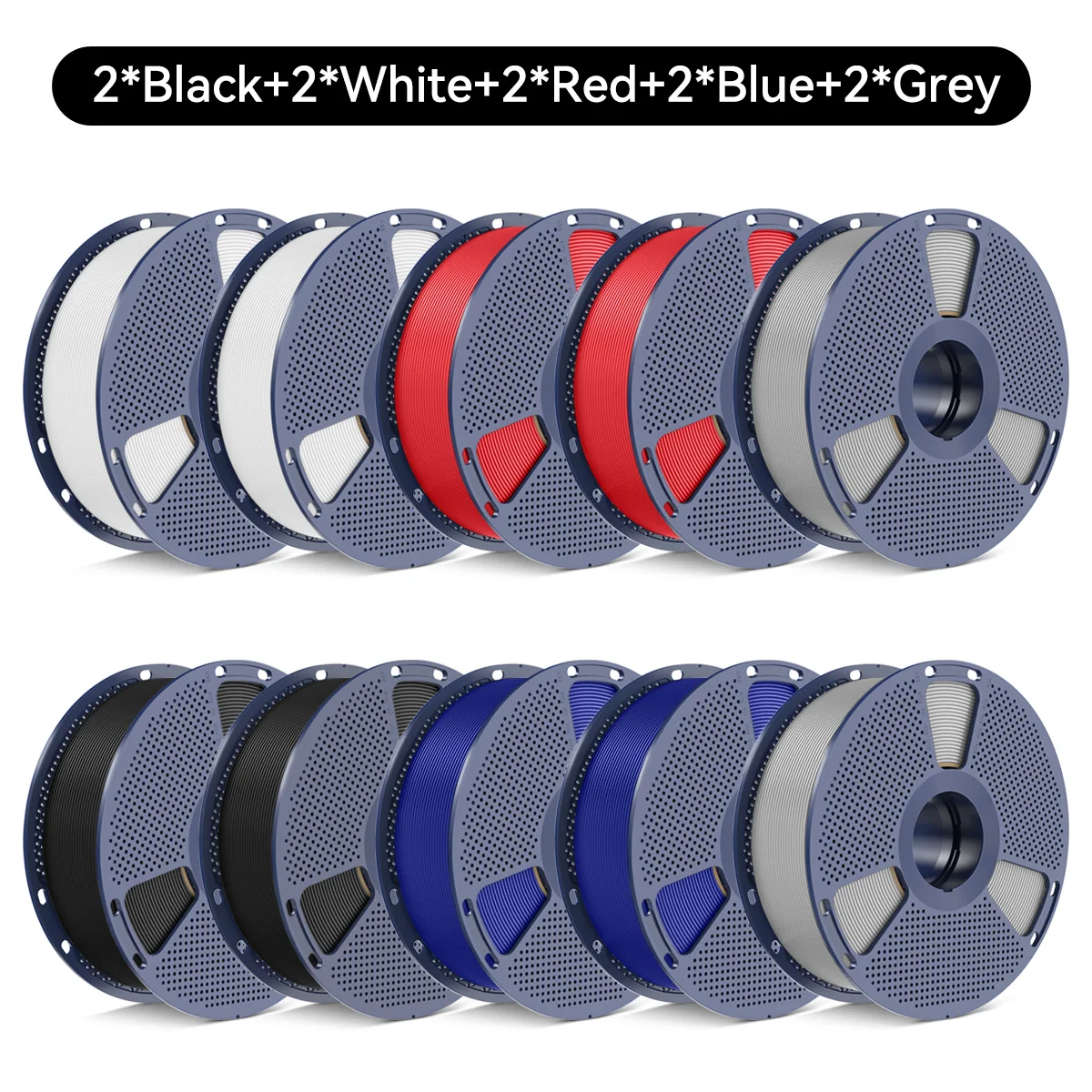 SUNLU PETG Filament 10kg Navulling 10 Rollen voor Bambu Lab PETG Filament PETG/ABS/TPU/PLA 3D Printer Filament Droogbox Snelle Verzending