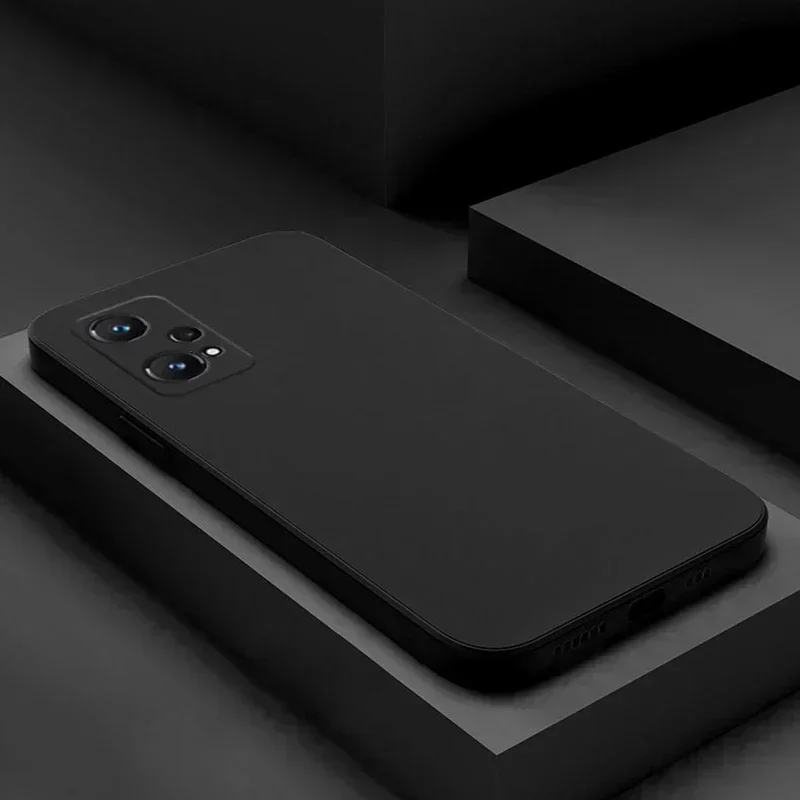 Чехол-бампер для телефона из жидкого силикона для Realme 9 10 Pro Plus 9i