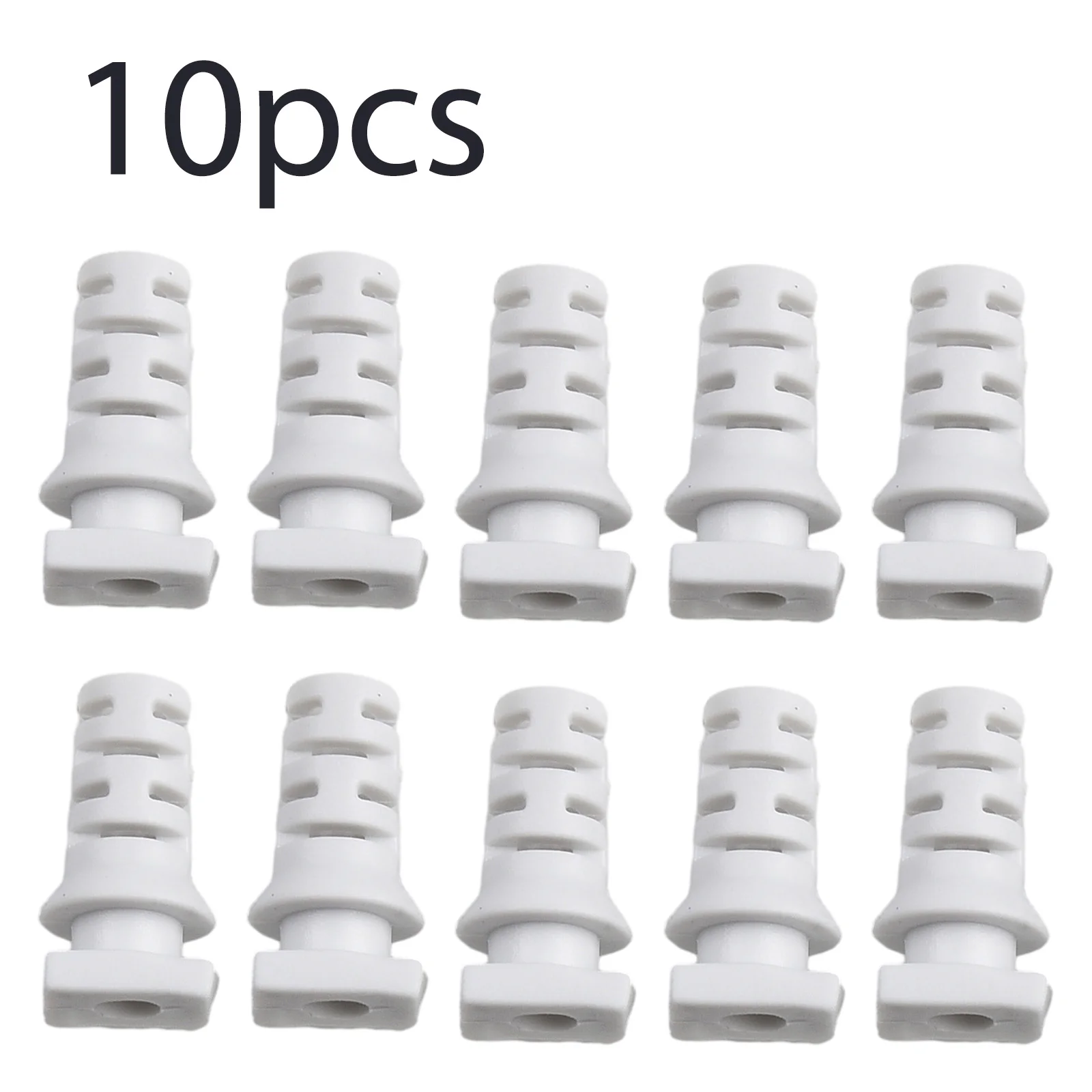 For Aviation Plugs Cord Protector 10X Black/white Rubber Strain Relief Cable Cable Sleeves Connector Electric Tools