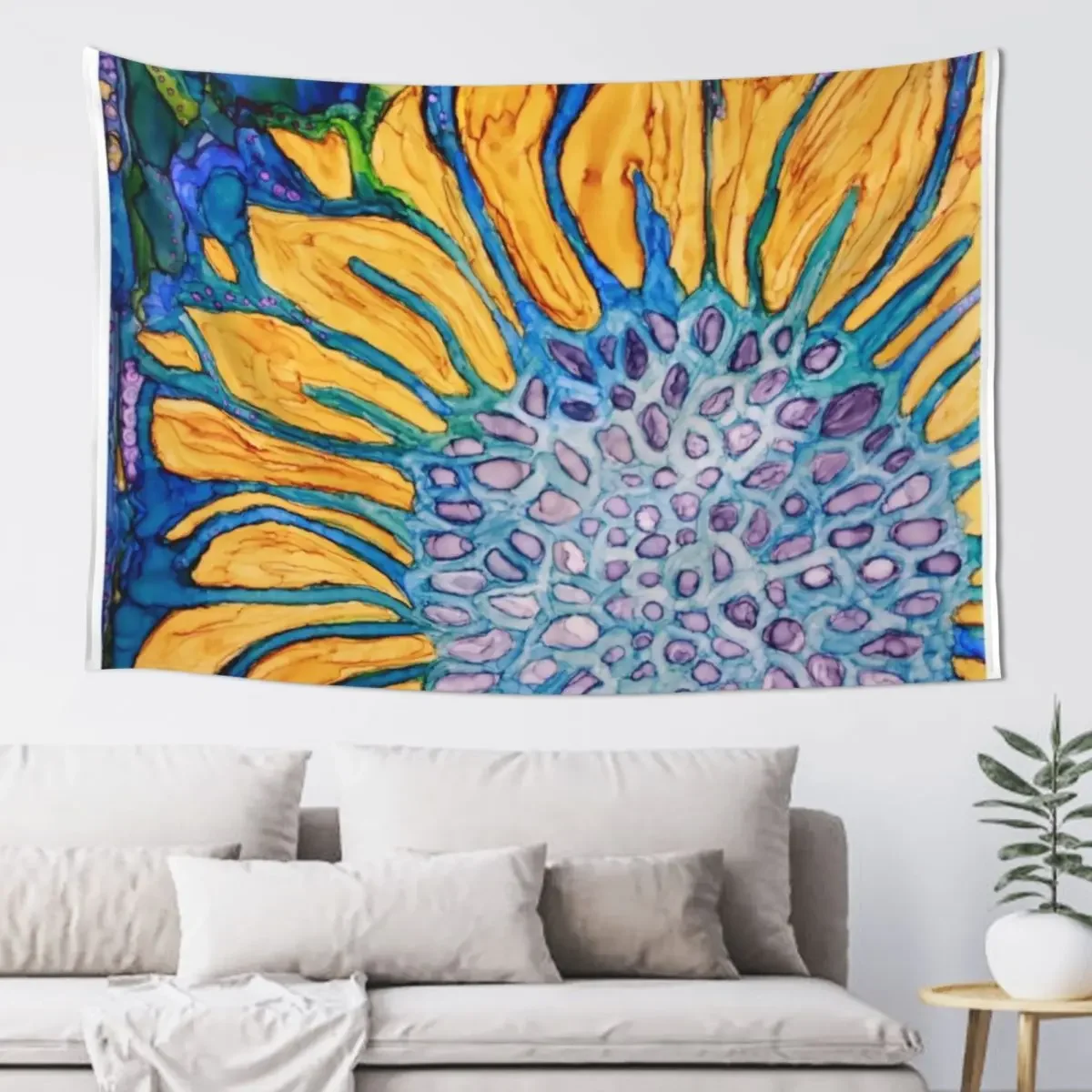 

Sunflower Tapestry Wall Hanging Wall Wall Decor Tapestry