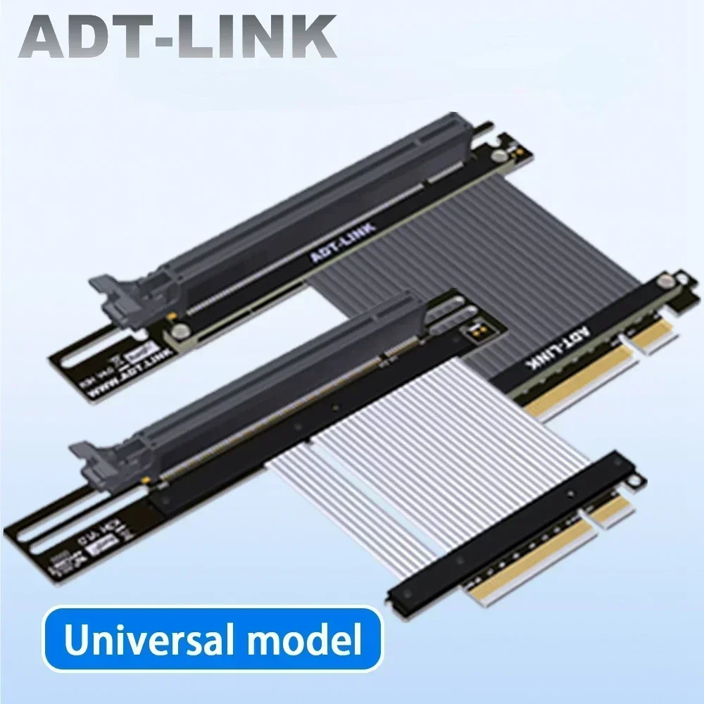 ADT-Link PCI-E 4.0 x8 to x16 Riser Cable Male to Female Adapter Support RTX3060 Graphics Card AMD NVIDIA GPU ETH Mining Extender