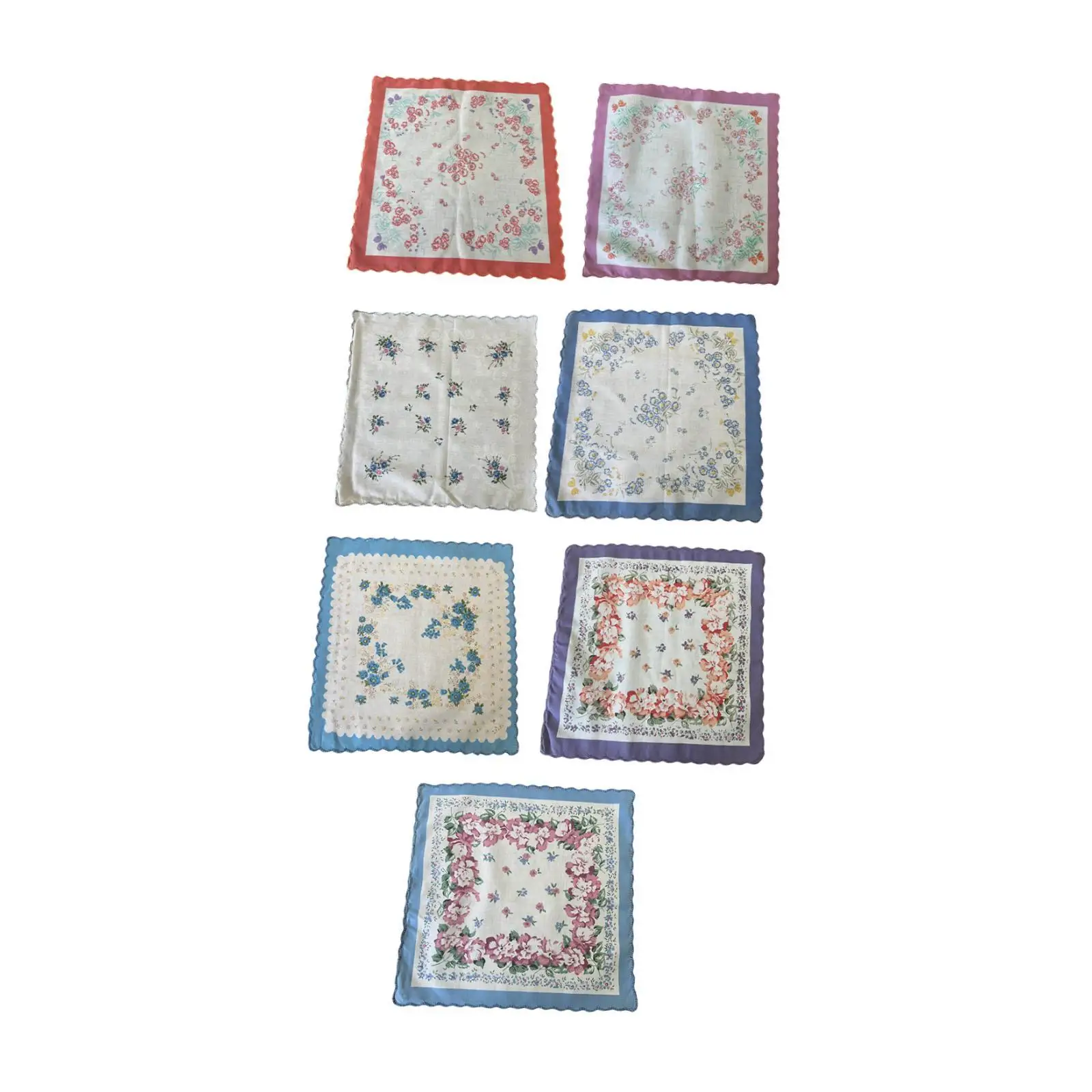 7 Pieces Cotton Handkerchief for Kids Adults 11.8