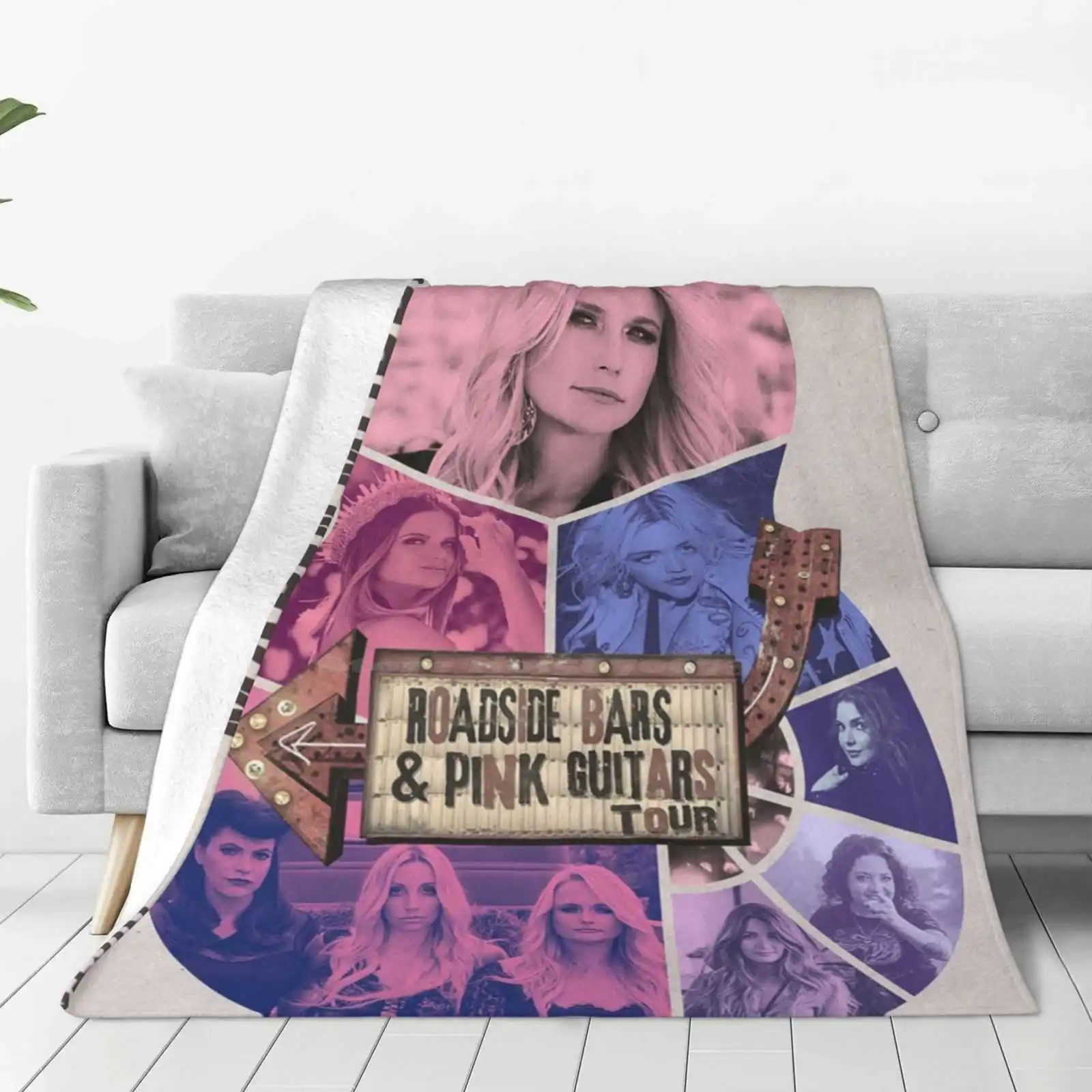 New Miranda Guitar Tour 2019 Four Seasons Comfortable Warm Soft Throw Blanket Live North America World Lambert Roadside Bar