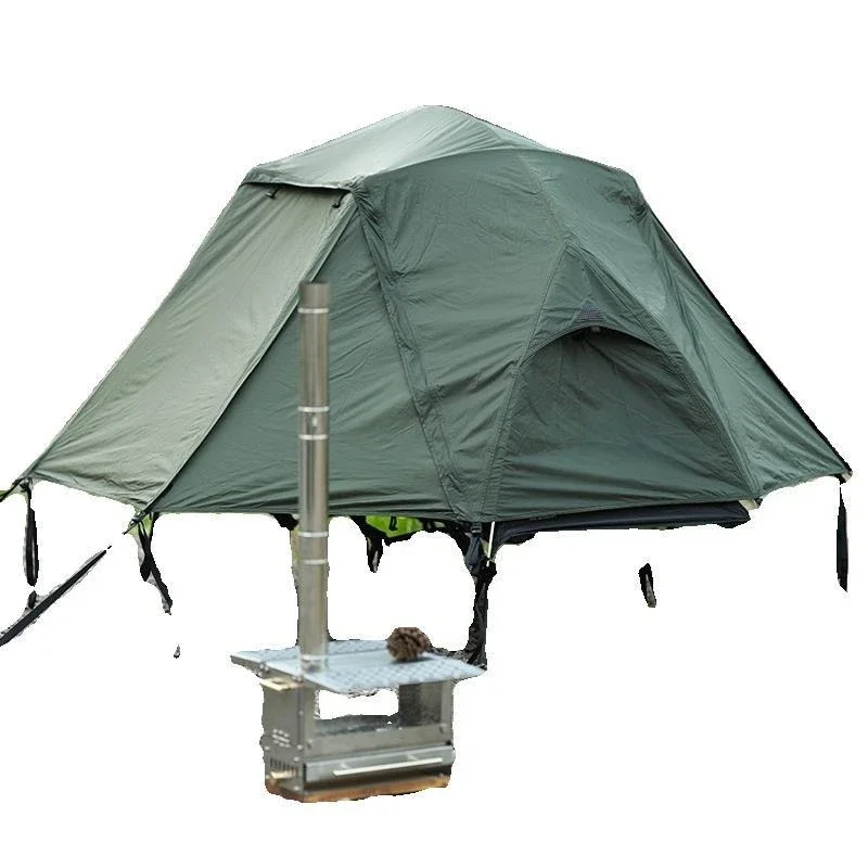 camp bed, tent extension, shading and sun protection can be spliced off the ground tent